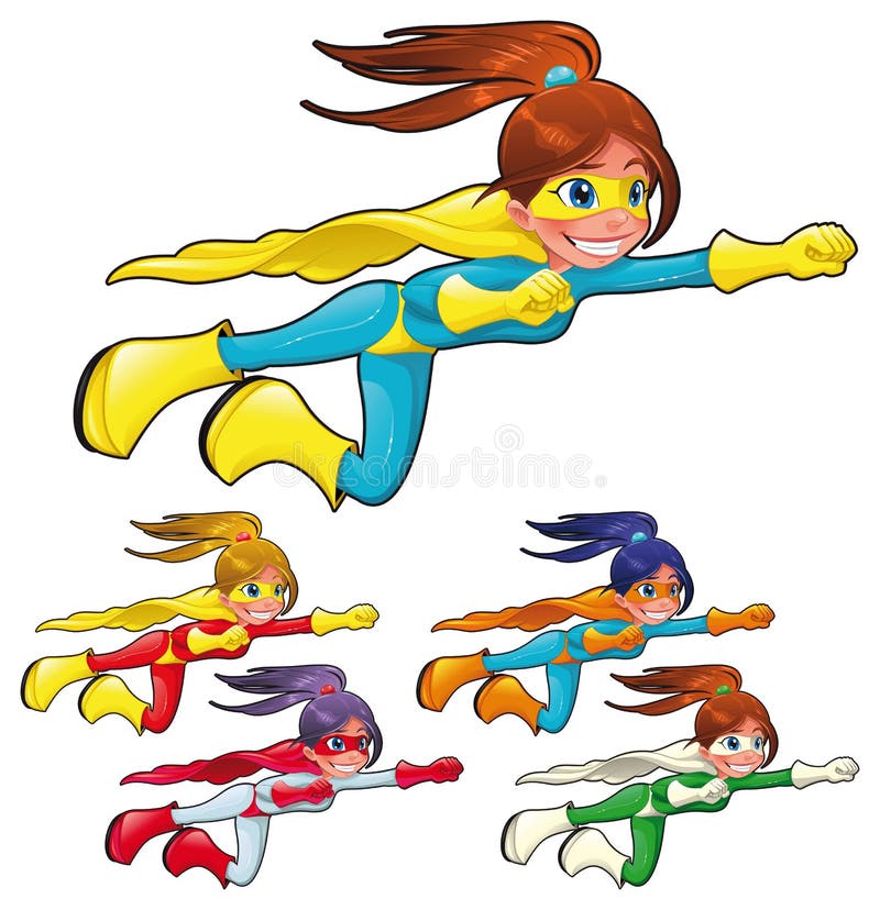 Super-herói novos. ilustração stock Super-herói novos. ilustração stock
