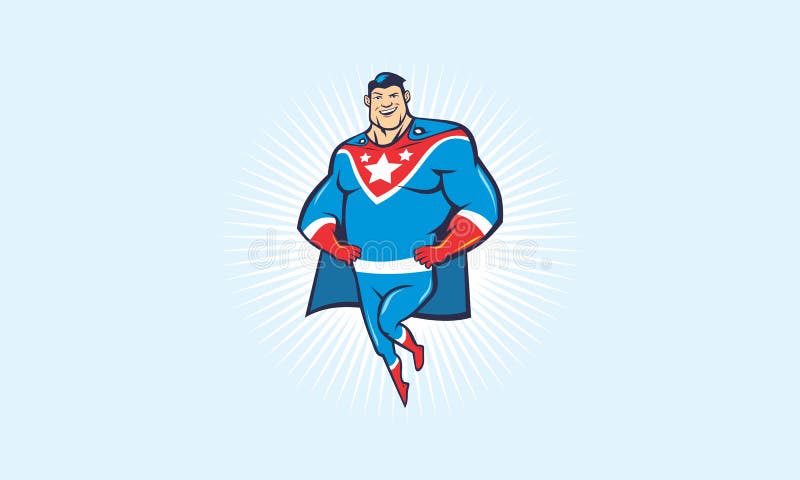 Super héros de bande dessinée illustration de vecteur Super héros de bande dessinée illustration de vecteur