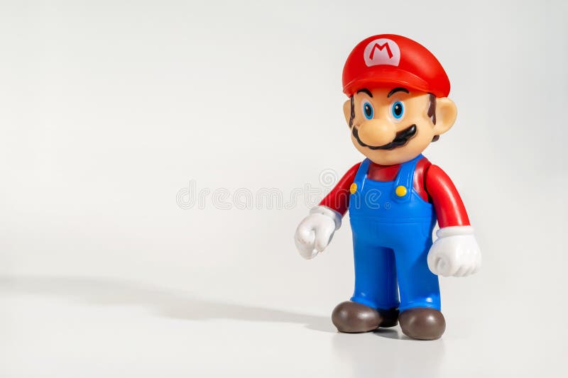 Super Mario White Background Stock Photos