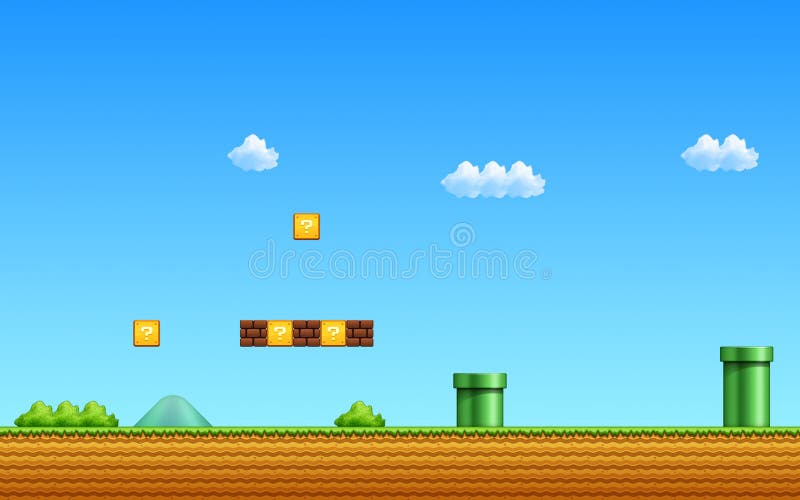 El top 48 escenario fondo de mario bros