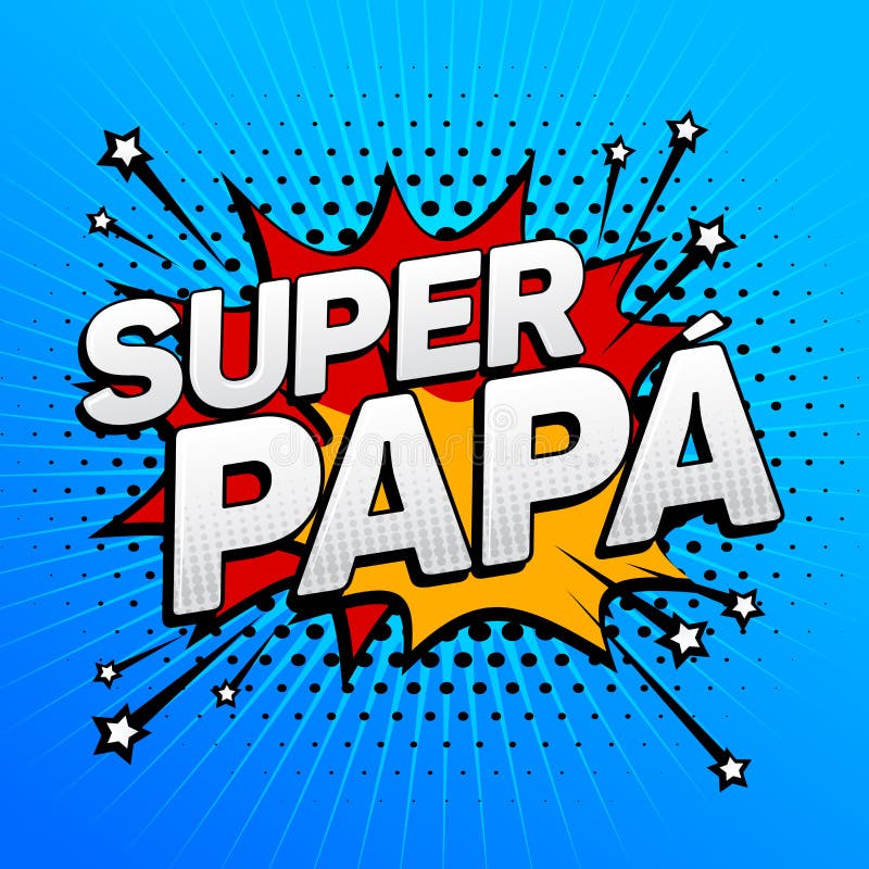 Super Papa Clip Art