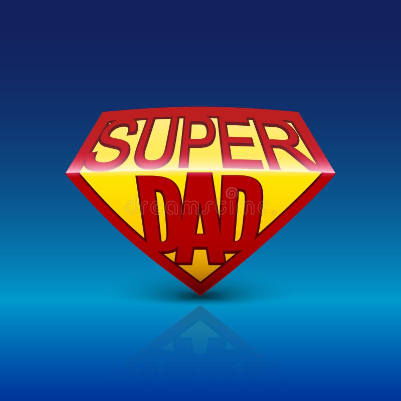 Super papaschild op blauwe achtergrond royalty-vrije illustratie Super papaschild op blauwe achtergrond royalty-vrije illustratie