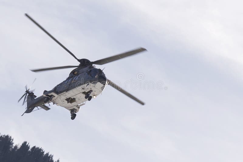 puma helicopter in action