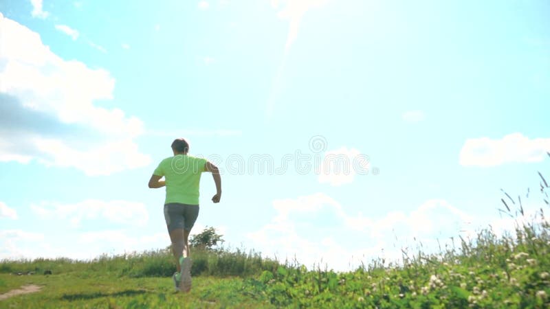 Athletic male runner
