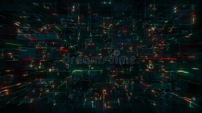 Superbe animation 4k de nébulae illustration libre de droits