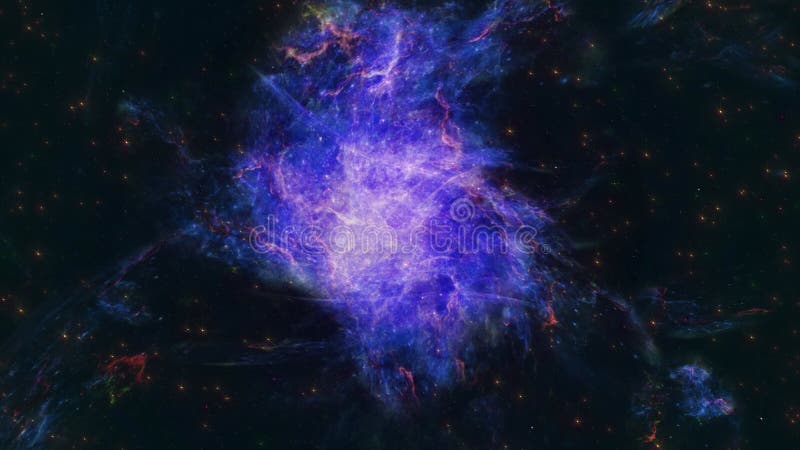 Superbe animation 4k de nébulae illustration stock