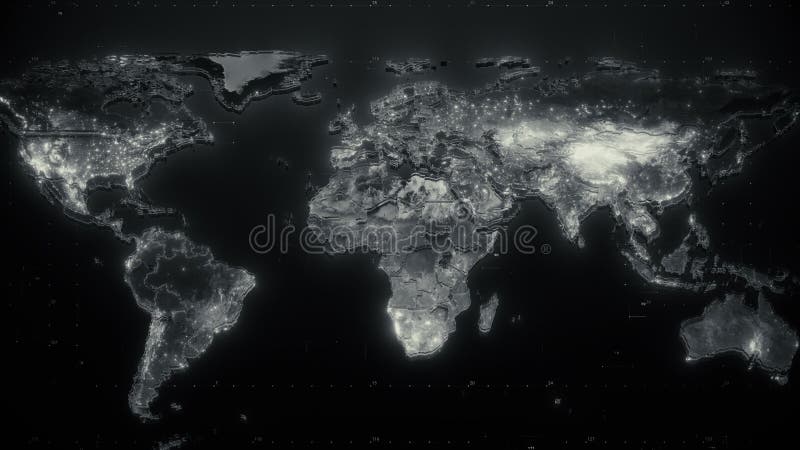 Superbe animation 4k earth cg illustration de vecteur