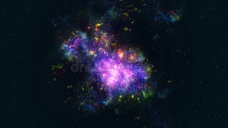 Superbe animation 4k nebula cg illustration libre de droits