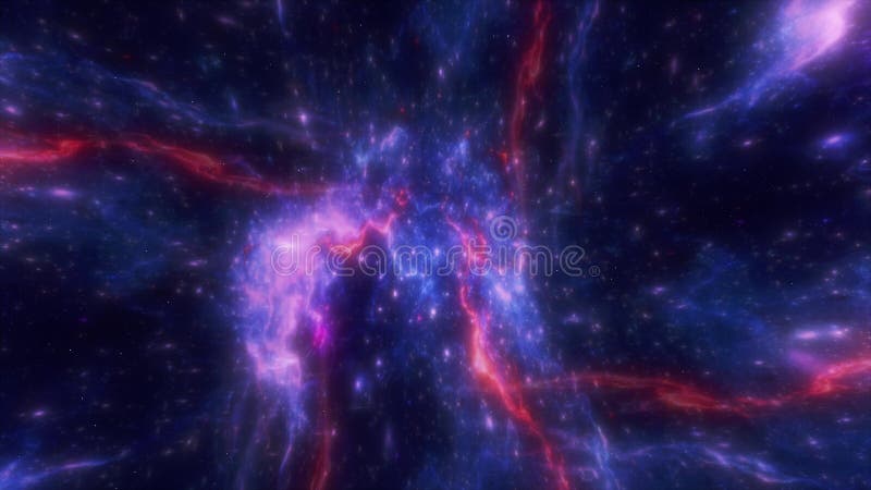 Superbe animation nébuleuse 4k illustration de vecteur