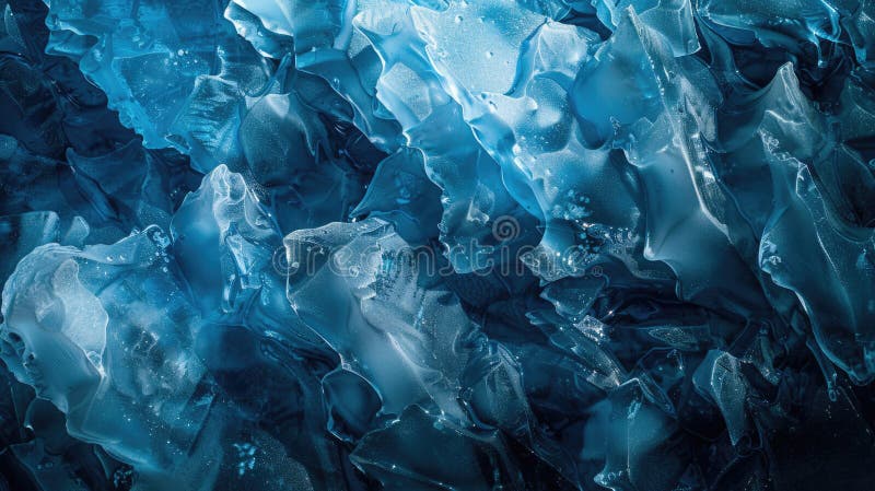 Superbe vue rapprochée d'une grotte de glace bleue. Parfait pour la nature et les concepts de voyage photo libre de droits