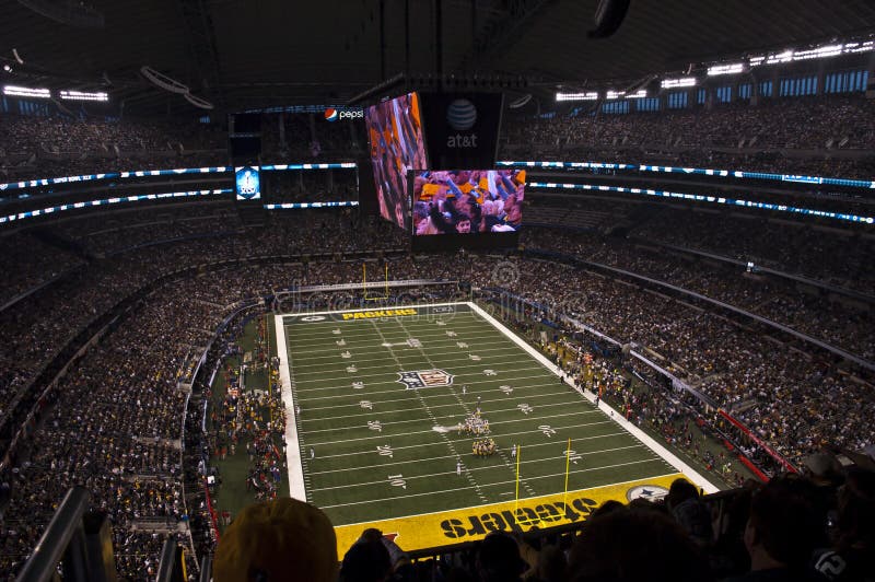 Superbowl XLV au stade de cowboys à Dallas, le Texas photos libres de droits Superbowl XLV au stade de cowboys à Dallas, le Texas photos libres de droits