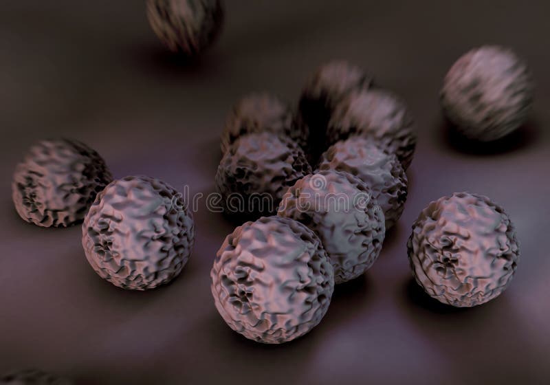 Superbug bacteria royalty free illustration