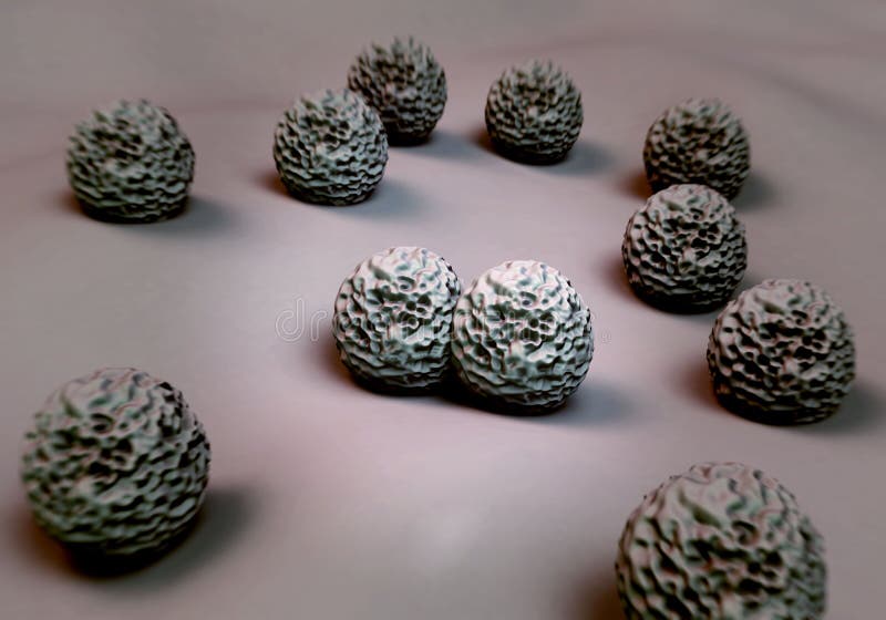 Superbug bacteria royalty free illustration