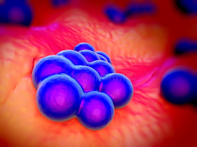 Superbug bacteria vector illustration