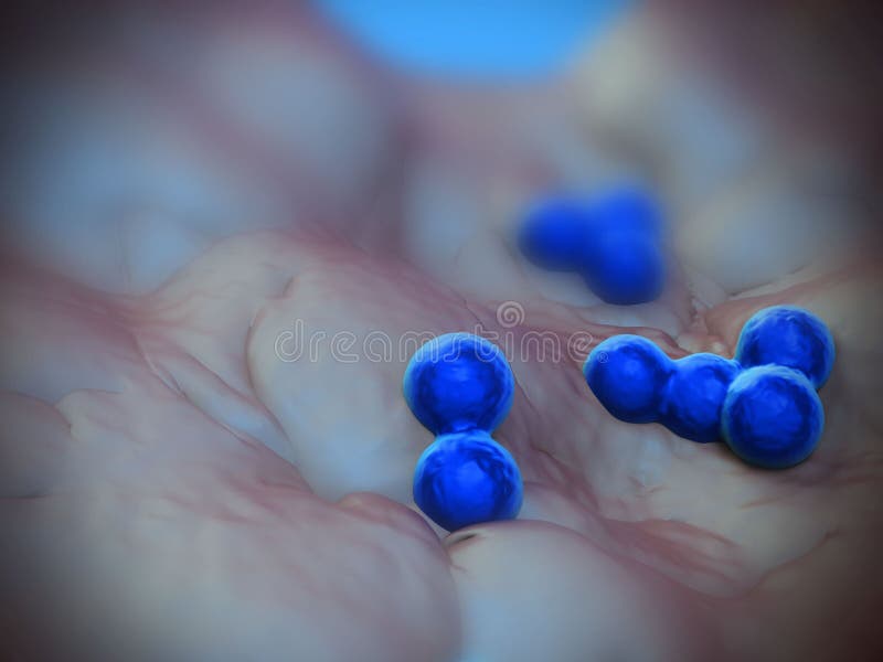 Superbug bacteria vector illustration