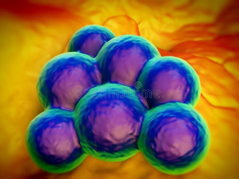 Superbug bacteria stock illustration