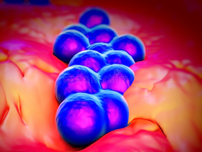 Superbug bacteria stock illustration