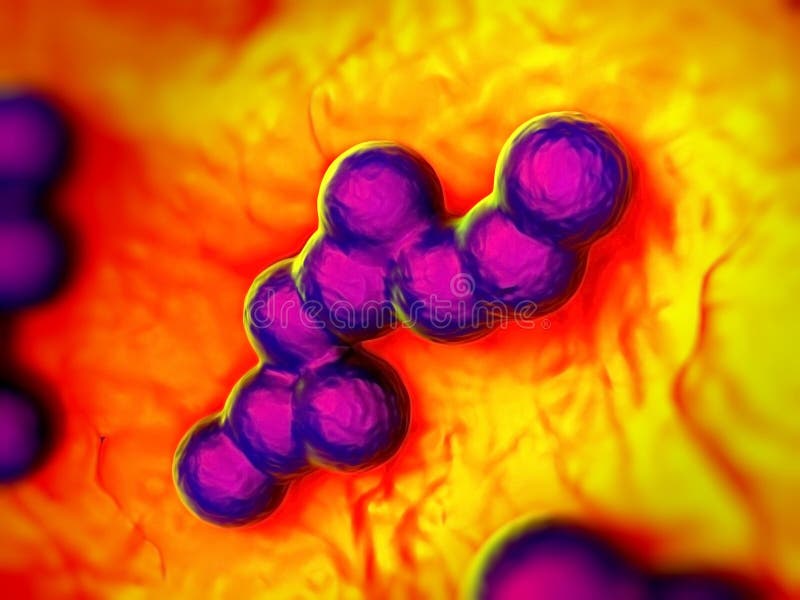 Superbug bacteria stock illustration