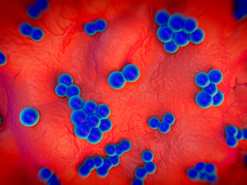 Superbug bacteria vector illustration