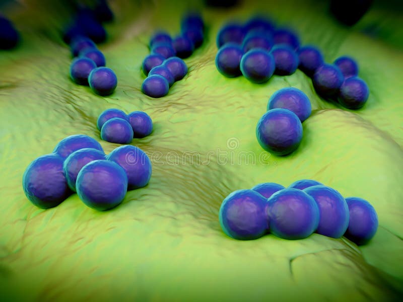 Superbug bacteria vector illustration