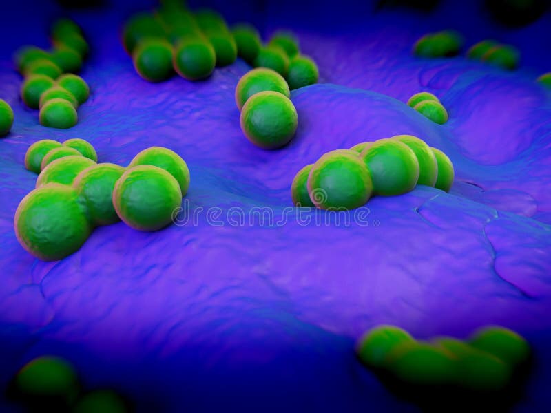 Superbug bacteria vector illustration