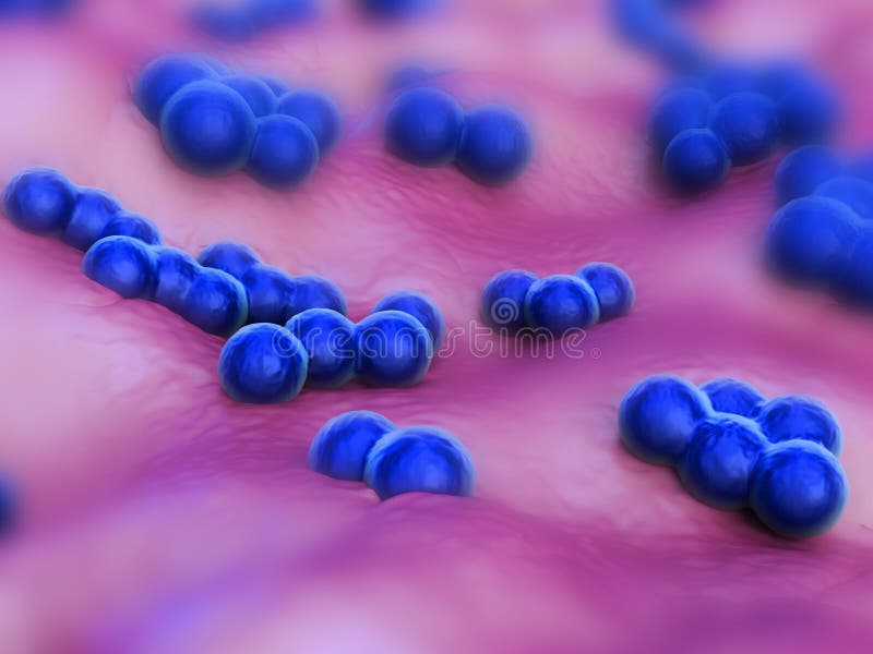 Superbug bacteria vector illustration