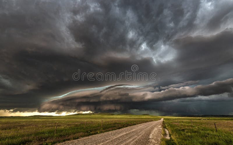 A supercell is a thunderstorm characterized by the presence of a mesocyclone: a deep, persistently rotating updraft. For this reason, these storms are sometimes referred to as rotating thunderstorms. ... Supercells are often put into three classification types: Classic, Low-precipitation, and High-precipitation
