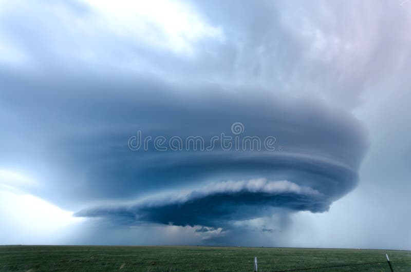Supercell storm nära Vega - Texas arkivbilder Supercell storm nära Vega - Texas arkivbilder