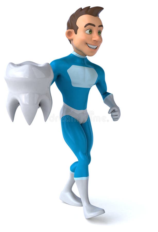 Supereroe di divertimento illustrazione di stock Supereroe di divertimento illustrazione di stock