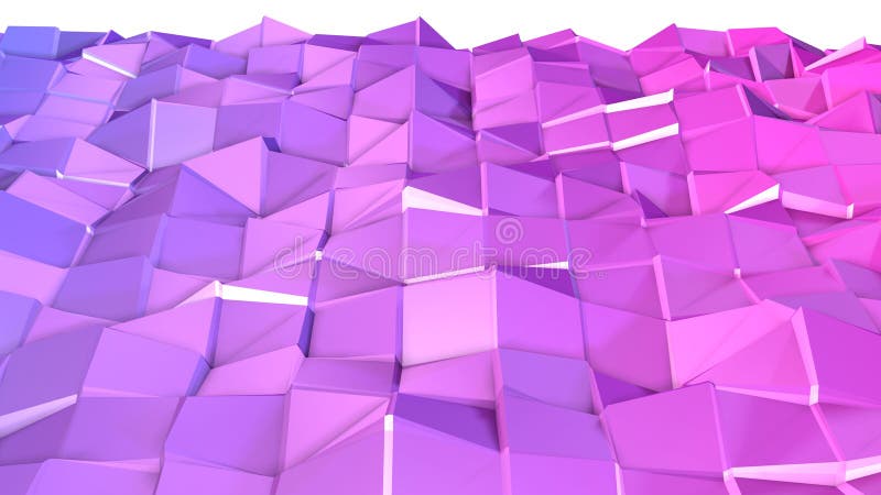 superficie 3d como 3d fondo geométrico abstracto polivinílico bajo con colores modernos de la pendiente, violeta azul roja stock de ilustración superficie 3d como 3d fondo geométrico abstracto polivinílico bajo con colores modernos de la pendiente, violeta azul roja stock de ilustración