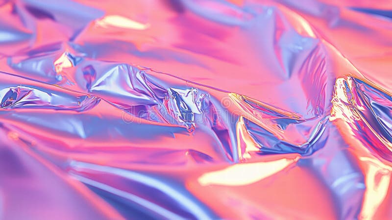 Superficie de aluminio brillantemente brillante con propiedades reflectantes que crean efectos visuales dinámicos ilustración del vector