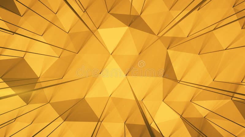 Superficie triangolare gialla con colonna 3d disegno illustrazione di stock