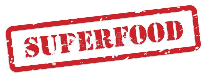 Superfood Rubber Stamp royalty free illustration