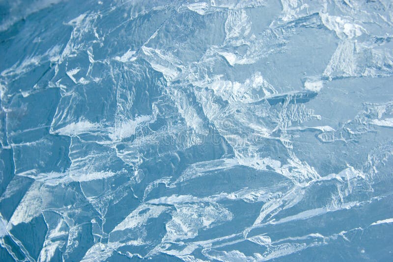 Superfície rachada do gelo (fundo, textura)