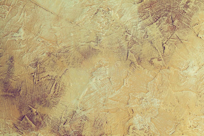 A superfície está coberta com um reboco texturizado decorativo foto de stock