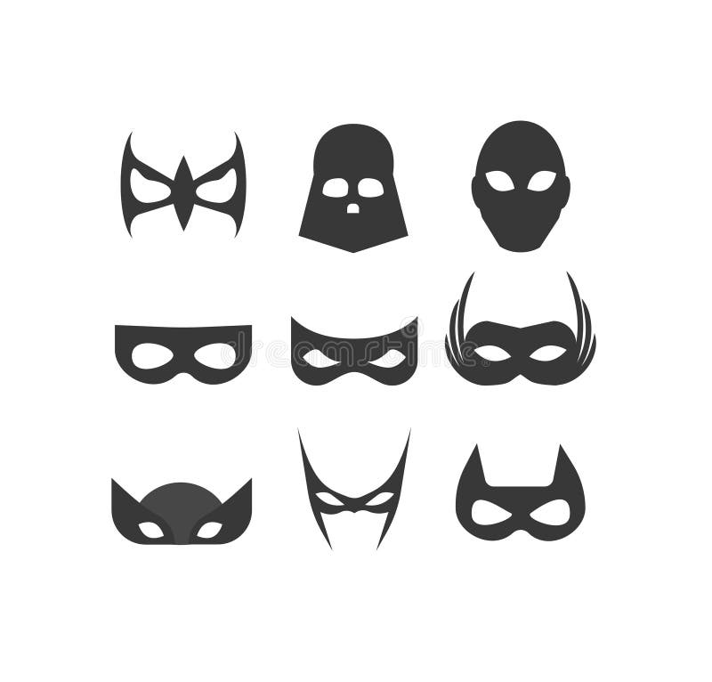 Superheldmaske vektor abbildung Superheldmaske vektor abbildung