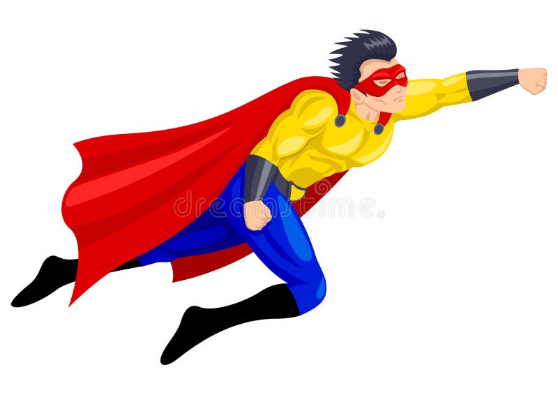Superhero royaltyfri illustrationer