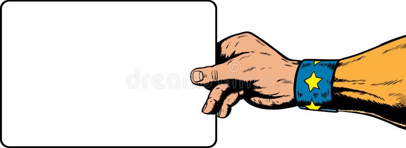 Superhero Hand Holding A Sign. Stock Vector Illustration - 800x291 - jpeg Superhero Holding Hands