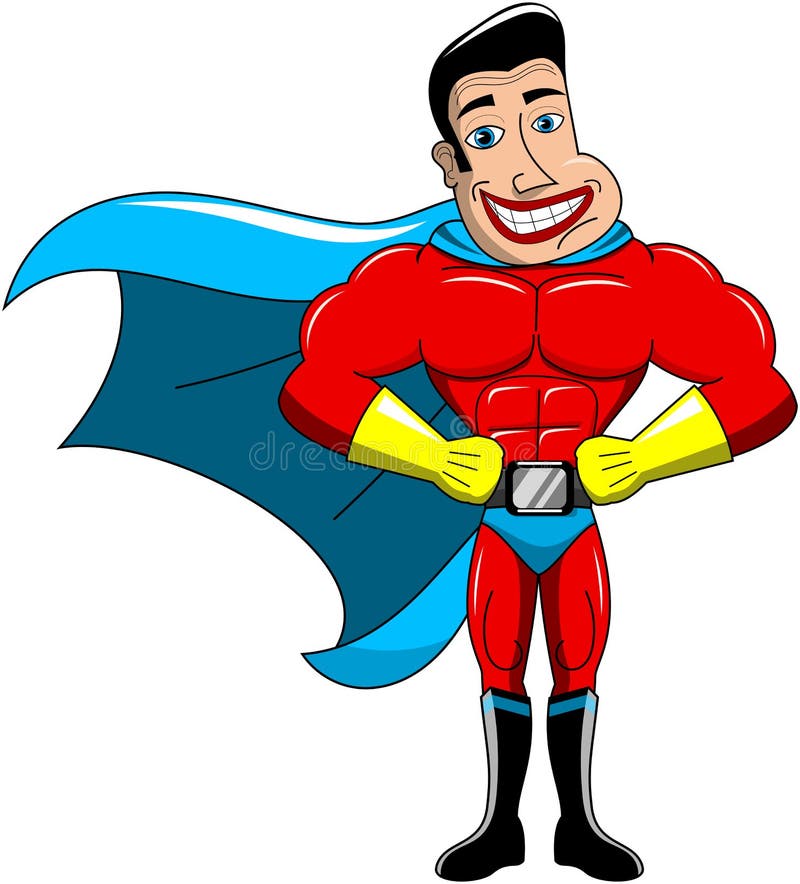 Superhero Hands Hip Coloring Page Isolated Stock Illustration ...