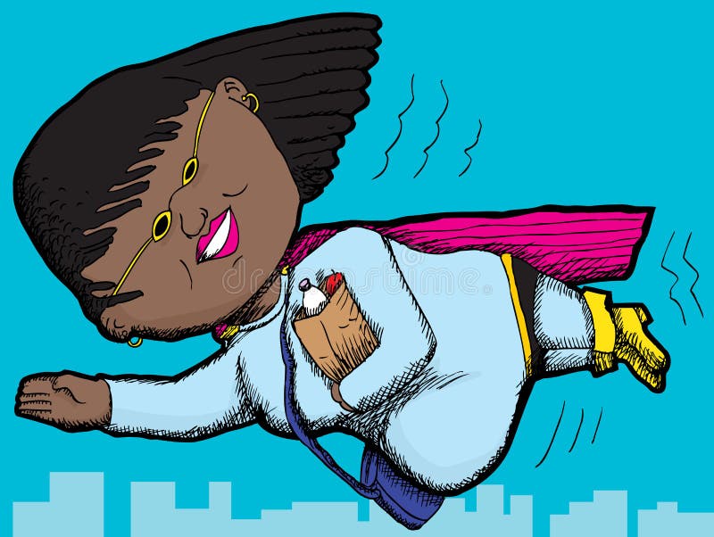 Superhero Mom royalty free illustration Superhero Mom royalty free illustration