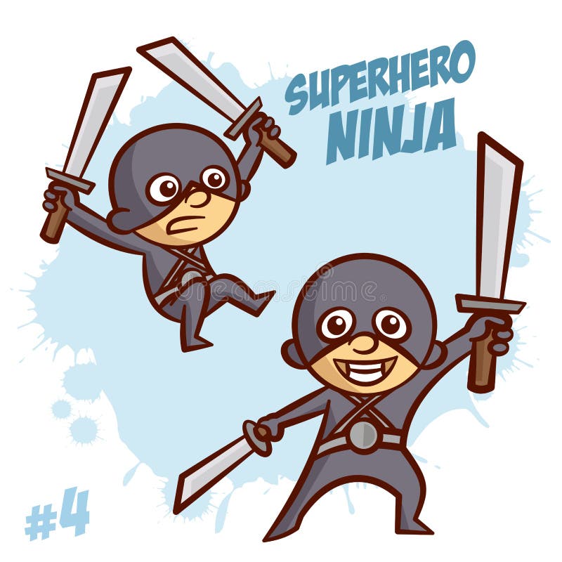 Download Superhero Ninja Boy Clipart Stock Vector - Illustration of sign, costume: 77082466