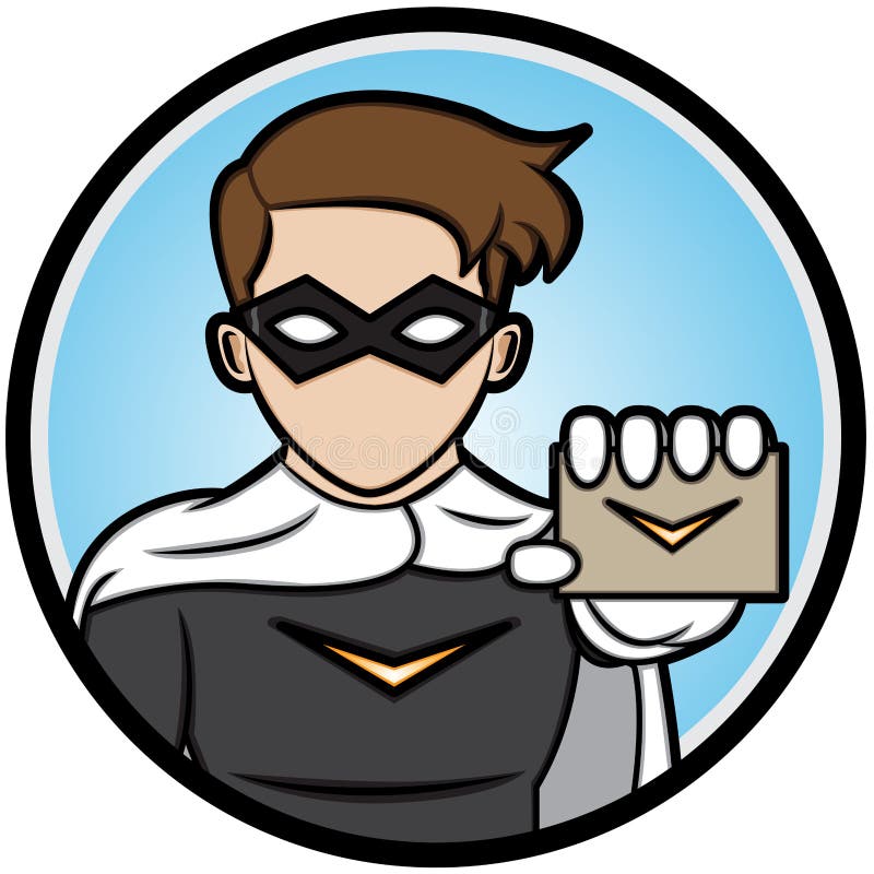 Superhero Showing a Bottle of Drinking Water Stock Vector ...