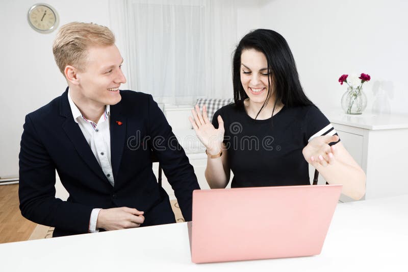 Superiors works with subordinate - disputing emotionally royalty free stock images Superiors works with subordinate - disputing emotionally royalty free stock images