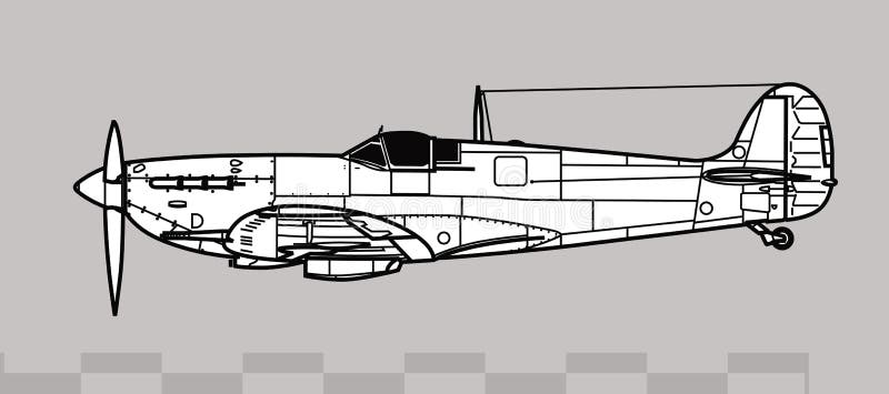 BAE Harrier GR Mk I blueprints free - Outlines