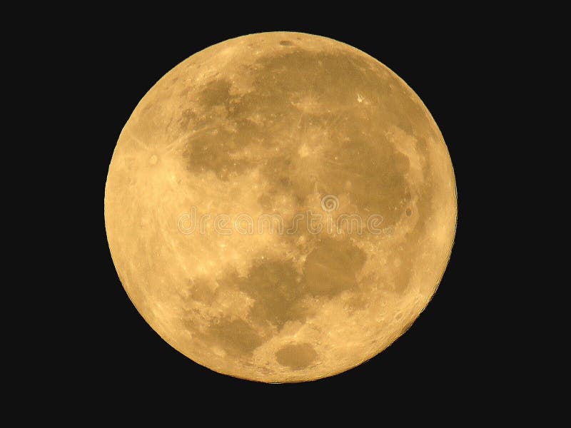 yellow supermoon