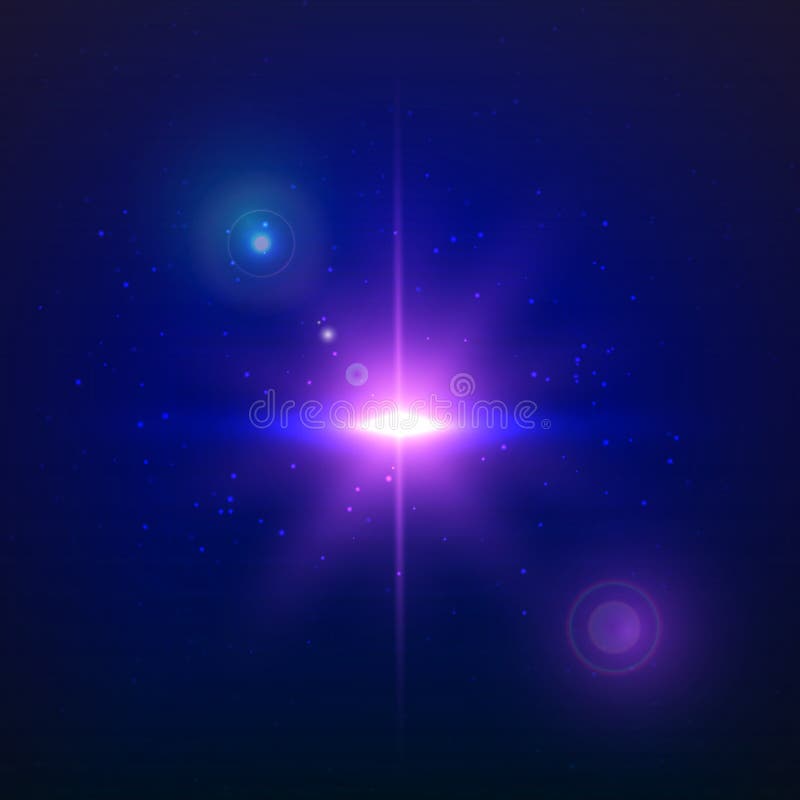 Supernova explosion on a blue background. Vector glowing light effect. royalty free illustration Supernova explosion on a blue background. Vector glowing light effect. royalty free illustration