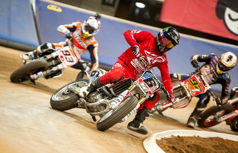 Brad Baker during Superprestigio Dirt Track 2015 that celebrates on December 12, 2015 in Barcelona, Spain. Brad Baker during Superprestigio Dirt Track 2015 that celebrates on December 12, 2015 in Barcelona, Spain.