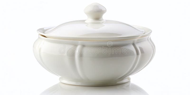 Superquisite White Ceramic Sugar Bowl A Timeless Elegance for Your Table Set vector illustration