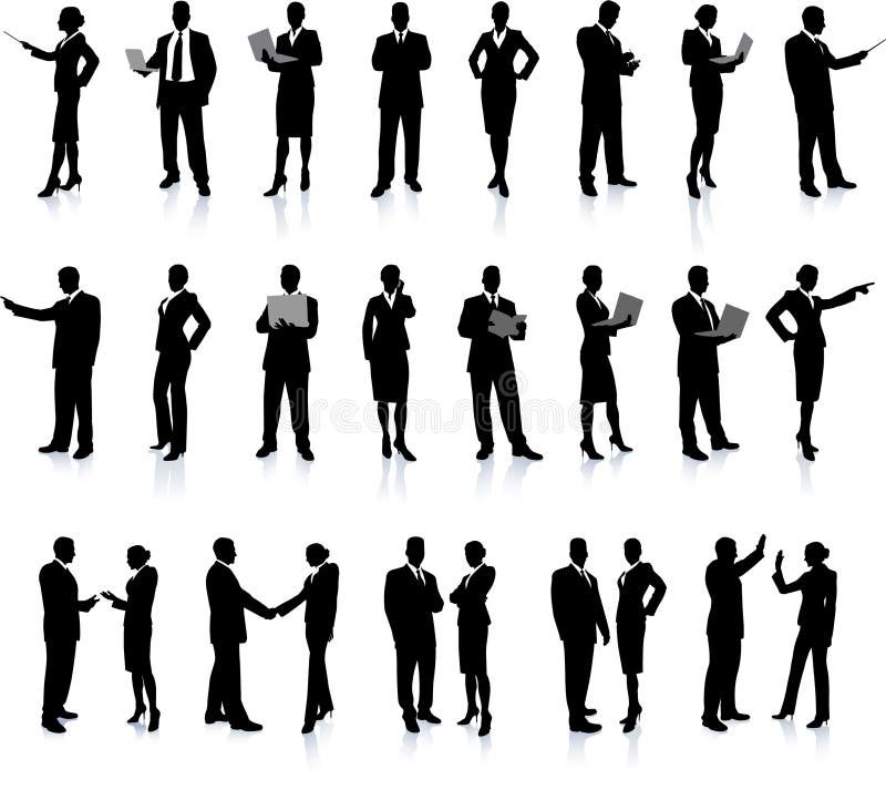 Business People Silhouette Super Set 26 unique high-detailed silhouettes featuring beautiful models Each Silhouette is grouped File is AI 8 compatible and easy to manage. Business People Silhouette Super Set 26 unique high-detailed silhouettes featuring beautiful models Each Silhouette is grouped File is AI 8 compatible and easy to manage