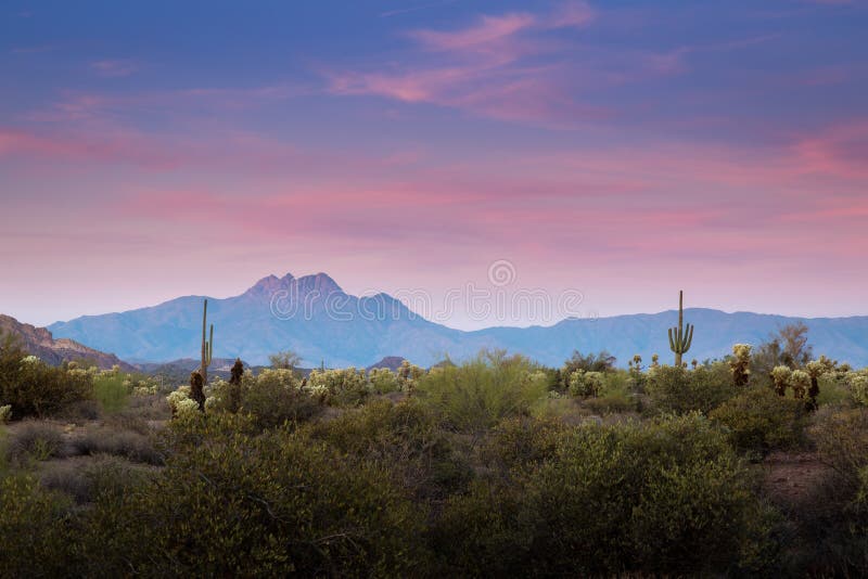 Superstition Mountains in Arizona